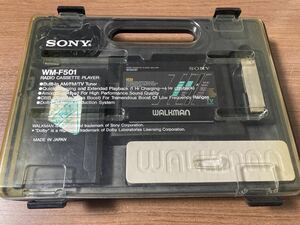 SONY WALKMAN WM-F501/通電確認済み/専用ケース、説明書等あり