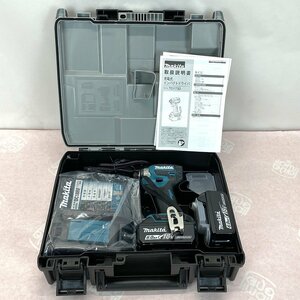 未使用 マキタ インパクトドライバ TD173DRGX 青 18V 6.0Ah 送料無料 【K15】 充電器 バッテリ2個 makita 純正 セット 新品同様 ブルー