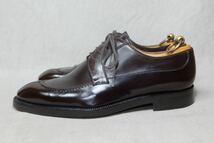 美品Italy vintage shoes『FIGINI』極上カーフレザー使用 美しいエプロンフロントダービーシューズ UK6.5 イタリア製高級革靴マッケイ製法_画像3