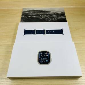 新品未開封 Apple Watch Ultra 49mm Series2 Titanlum Blue GPS セルラー MREG3J/A アップルウォッチ ウルトラ [P42-41582]の画像3
