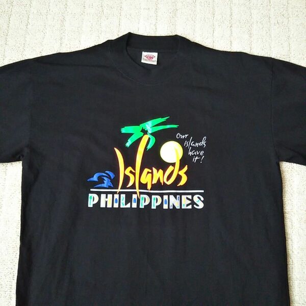 ROBSTER フィリピン アイランド 半袖 Tシャツ ビッグロゴ オーバーサイズ 古着 実寸XL