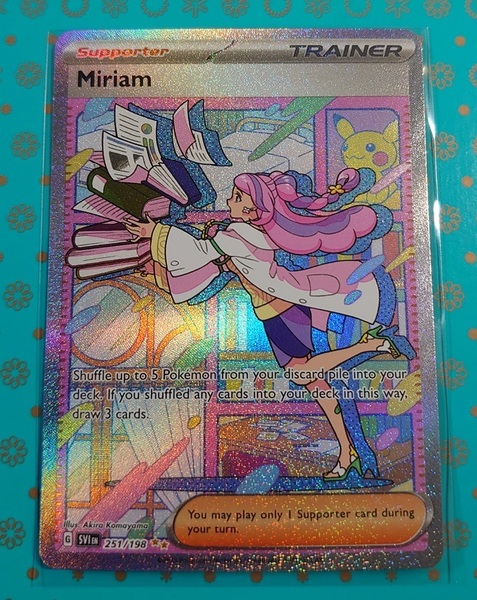 ポケカ　英語版　正規品　ミモザ　251/198　SAR　海外版　ポケモンカードゲーム　Pokemon　Miriam　スペシャルアートレア