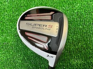 1●804【ADAMSGOLF アダムスゴルフ】3W 15°　SUPER S SPEEDLINE VST　SRフレックス　中古 クラブ ≪札幌/店頭引取OK!≫