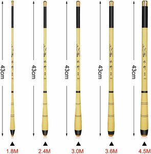 2.1M JINKING 渓流竿 ロッド 釣り竿 カーボンロッド 仕舞寸法43cm 超軽量 超硬調万能小継 コンパクト延べ竿 大中