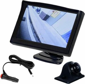 NOAUKA side camera +5 -inch on dash monitor set cigar socket supply of electricity driving support left right . angle verification drilling un- necessary installation easy 