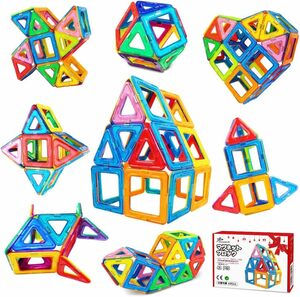 Jasonwell 42pcs マグネットブロック 磁気おもちゃ マグネットおもちゃ 磁石ブロック 子供 知育玩具 幼児 に おも