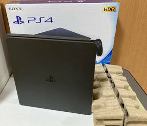 ★☆箱付き SONY PlayStation4 CUH-2200A　PS4 ブラック　薄型【HDD500GB】FW11.50 動作良好　プレイステーション4　黒　ソニー☆★