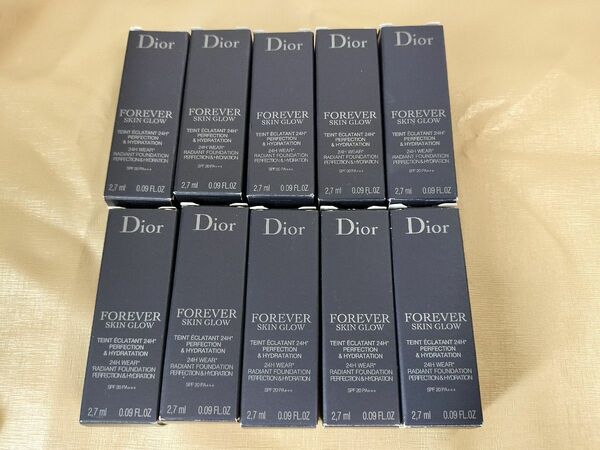 Dior　 ディオールスキンフォーエヴァーフルイドグロウ1N　2.7ml×10点