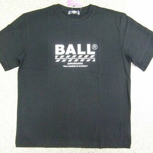 新品 BALL/ボール 半袖Tシャツ黒L メンズ アメカジ イタリアン カジュアル オーバーサイズ ビッグシルエット かっこいい ロゴT メール便可の画像1