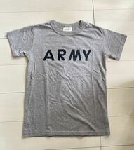 ARMY グレー　半袖Tシャツ　古着陸軍ミリタリー　メンズレディースユニセックス　ロゴT アメカジ_画像1
