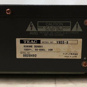 TEAC ティアック VRDS-8 CDプレーヤー●F034T567の画像8