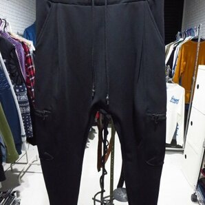 ripvanwinkle リップヴァンウインクル 22SS (RW-407) SARROUEL JERSEY CARGO サルエル ジャージー カーゴ パンツ 黒 M 定価35200円の画像2