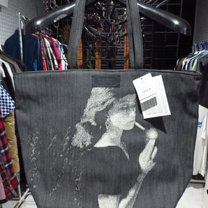 UNDERCOVER アンダーカバー (UCY4B05-2) Cindy Denim ジャガード トート #32 シンディ シャーマン 新品 A.BLACK 黒 F 定価46200円の画像1