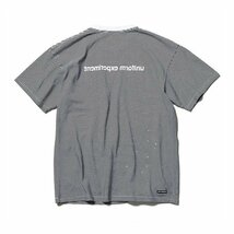 uniform experiment ユニフォームエクスペリメント 21SS (UE-210063) DRIPPING NARROW BORDER POCKET TEE Tシャツ 新品 黒 2 定価15400円_画像1