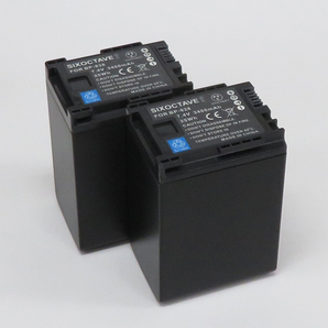 BP-828　Canon　互換バッテリー 2個　純正充電器で充電可能　HF G10 HF G20 HF G21 HF G40 HF M43 HF M41 GX10