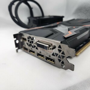 【ジャンク扱い】AORUS GeForce GTX 1080 Ti Waterforce Xtreme Edition 11G 通電OK 起動不可 グラフィックボードの画像3