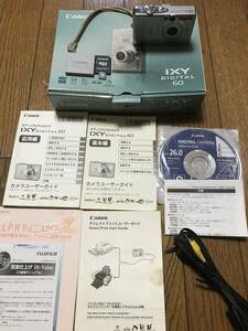 Canon IXY DIGITAL 60 コンパクト デジタル カメラ デジカメ 元箱付き 中古 充電器が無いんです