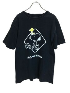 F.C.Real Bristol エフシーレアルブリストル 18SS SNOOPY EMBLEM TEE FCRB-180098 スヌーピー エンブレム Tシャツ ブラック S 44784453■