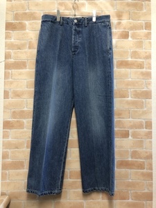 KURO × J.PRESS クロ CENTER PLEATS DENIM TROUSERS ブルー 2 111387327