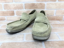 Clarks クラークス ワラビーシューズ スエード 26773 ベージュ US9.5 111385084■_画像1