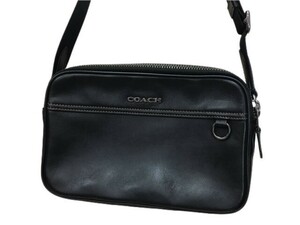 COACH コーチ ショルダーバック　レザー　2way ブラック 44802787＃2