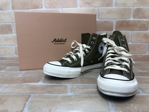 箱有 CONVERSE ADDICT コンバース CHUCK TAYLOR CANVAS HI 1CK923 カーキ US8 111387333