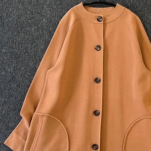 試着のみ ドゥクラッセ DoCLASSE ジャケットより可愛くカーディガンより上品♪ ミラノリブニットコート スプリングコート 着心地◎の画像6