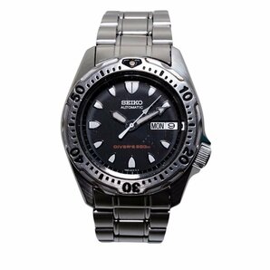 1円 SEIKO セイコー スキューバ ダイバー メンズ SCUBA DIVER'S 自動巻き 腕時計 200m防水オートマ 7S26-0010 デイテイト 中古良品 迅速対の画像2