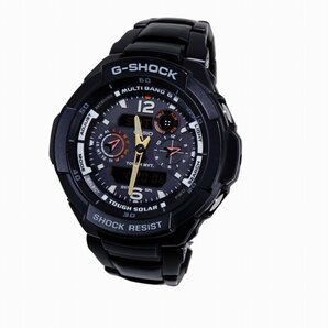 1円 カシオ Gショック CASIO G-SHOCK GW-3500BD スカイコックピット 電波ソーラー マルチバンド6 ブラック メタルバンド 中古美品 迅速対応の画像1