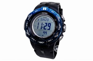 1円 CASIO PRO TREK/カシオ プロトレック PRW-3100YB デジタル メンズ腕時計 電波ソーラー マルチバンド6 ブラック 作動OK 中古良品