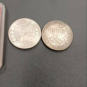 ＃4948A 1000円銀貨 3枚まとめ 千円銀貨 記念銀貨 1964年 の画像3