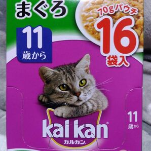 カルカン パウチ まぐろ 成猫用総合栄養食 11歳から 70g 16袋セット キャットフード シニア猫ちゃん