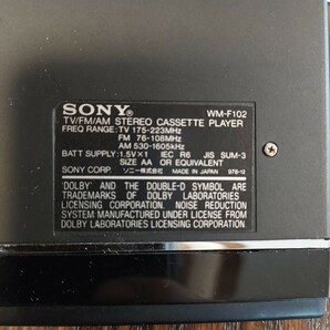 当時物 ソニー SONY wm-f102 ウォークマン カセットプレーヤー の画像4