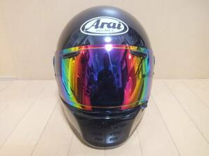 中古 Arai アライ ラパイド・ネオ RAPIDE-NEO サイズXL(61・62) 黒/ブラック フルフェイスヘルメット ミラーシールド交換 東単オリジナル