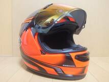 中古 Arai アライ ベクターX タフ VECTOR-X TOUGH 赤/レッド サイズXL(61・62) フルフェイスヘルメット レッドミラーシールド交換_画像10