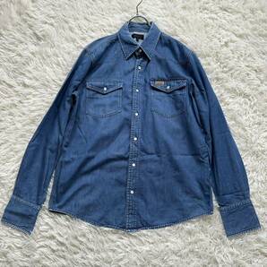 【A.P.C.】アーペーセー carhartt コラボ L デニムシャツ 長袖