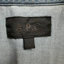 【A.P.C.】アーペーセー carhartt コラボ L デニムシャツ 長袖_画像7