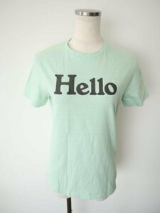 [ including carriage ]2022 year made MADISONBLUE * T-shirt * lady's clothes [6437051] Madison blue XS mint green / adult casual Logo summer 