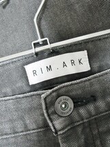 【送料込】 RIM.ARK リムアーク デニム・ジーンズ グレー 無地 コットン 綿 Low waist straight denim 460ESL11-0020 size38 M/958602_画像5