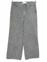 【送料込】 RIM.ARK リムアーク デニム・ジーンズ グレー 無地 コットン 綿 Low waist straight denim 460ESL11-0020 size38 M/958602_画像1