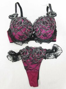 [Включена доставка] Новая! Bric Bunny Bunny Bra &amp; Shorts Pink × Black Gloria Slose Emelcodery 3C90235 E65 M/958858