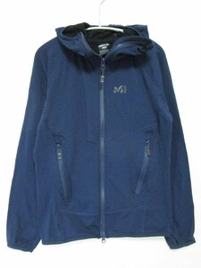 【送料込】 MILLET ミレー スウェット・パーカー ネイビー ドライ グリッド フーディ DRY GRID HOODIE W MIV02046 sizeＳ スポーツ/958993