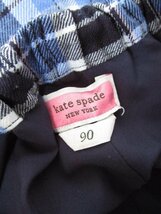 【送料込】[ベビー]　kate spade NEW YORK　ケイトスペード ニューヨーク　キュロット　90cm　水色×黒×白チェック　女の子 /n472336_画像5