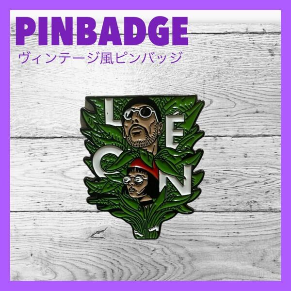 023 ピンバッジ ピンズ レオン LEON 映画 洋画 アメリカン雑貨