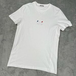 1円〜　美品　MONCLER モンクレール　ete刺繍　半袖Tシャツ　ホワイト　Sサイズ　7655
