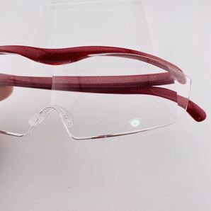 QA18 ハズキルーペ HAZUKI 1.6X 日本製 レッドフレーム メガネ 拡大鏡 の画像7