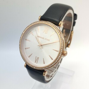 ★稼働品★ 175 MICHAEL KORS レディース 腕時計 時計 マイケルコース MK-2898 クォーツクオーツ QUARTZ 3針 ラインストーン アナログ SCH