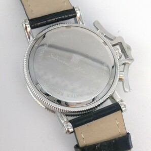 180 Salvatore Marra メンズ 腕時計 時計 サルバトーレマーラ SM-6018 レトログラード クロノグラフ 黒文字盤 クオーツ QUARTZ 3針 SCHの画像10