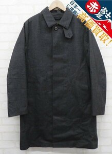 3J4252/マッキントッシュ×ロロピアーナ ゴム引きウールステンカラーコート 英国製 MACKINTOSH LoroPiana