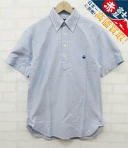 8T1375【クリックポスト対応】未使用品 Brooks Brothers 半袖BDプルオーバーオックスフォードシャツ USA製 ブルックスブラザーズ_画像1